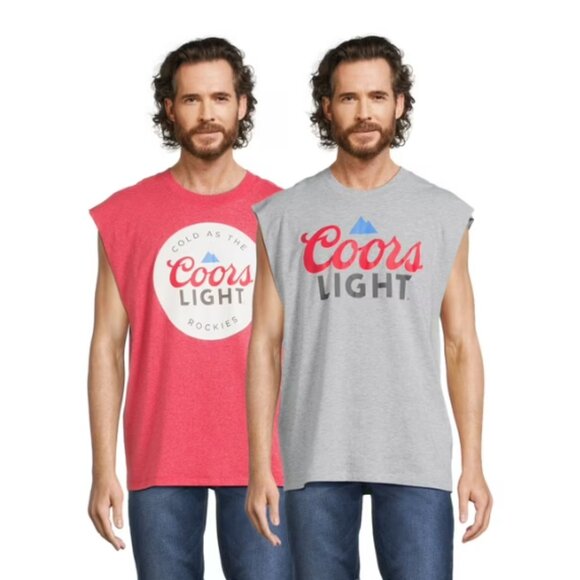 Vintage Coors Light Muscle Tank Gray SZ XXL NEW! - Picture 2 of 9